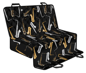Saxophone Design Pattern Dog Car Seat Covers