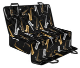 Saxophone Design Pattern Dog Car Seat Covers
