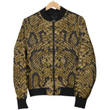 Snake Skin Pattern Men'S Bomber Jacket