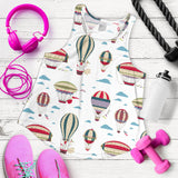 Hot air balloon pattern Women Racerback Tank Top