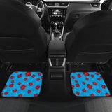 Ladybug Pattern Print Design 02 Front and Back Car Mats