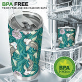 Koi Fish Carp Fish Lotus Pattern Tumbler