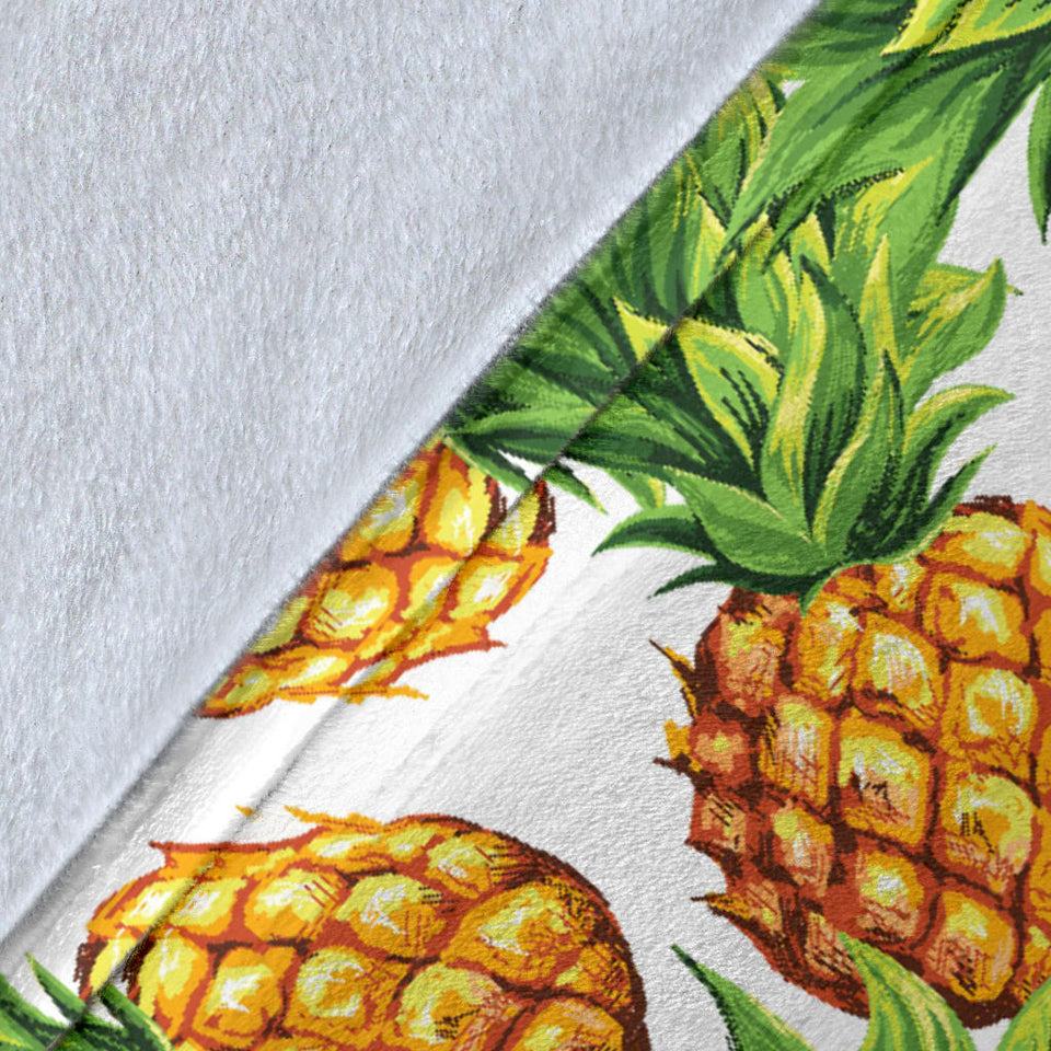 Pineapples Design Pattern Premium Blanket