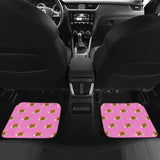 Pancake Pattern Print Design 04 Front and Back Car Mats