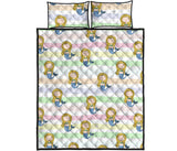 Cute hand drawn mermaid Quilt Bed Set