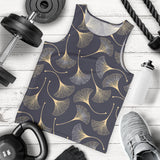Gold ginkgo leaves Men Tank Top