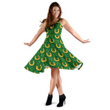Horseshoes Pattern Print Design 05 Sleeveless Midi Dress