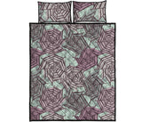 Spider web cobweb design color pattern Quilt Bed Set