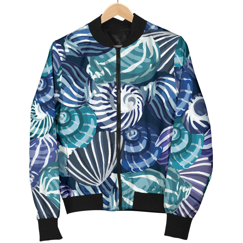Shell Design Pattern Men'S Bomber Jacket