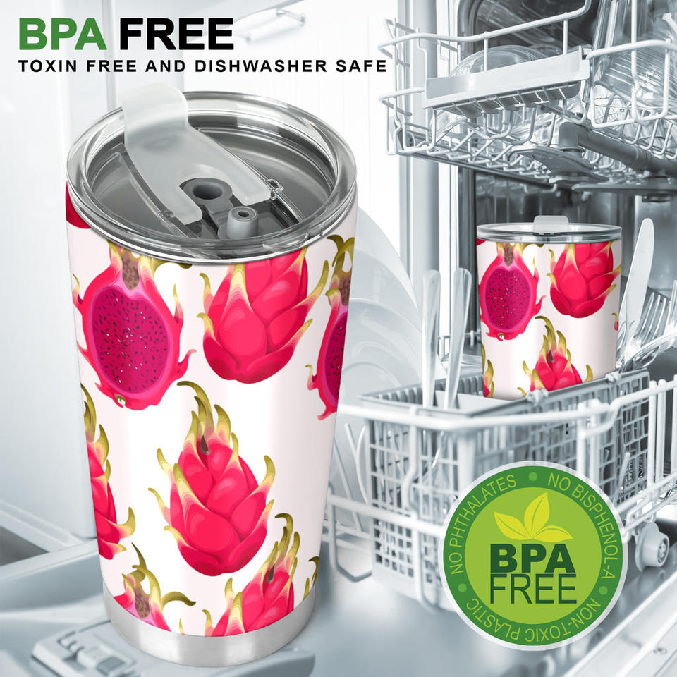 Dragon Fruits Design Pattern Tumbler
