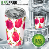Dragon Fruits Design Pattern Tumbler