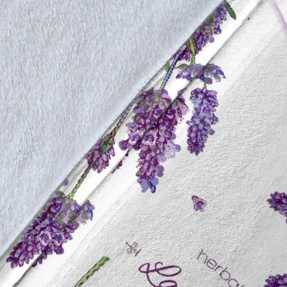 Lavender Flower Design Pattern Premium Blanket