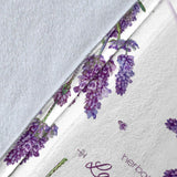Lavender Flower Design Pattern Premium Blanket