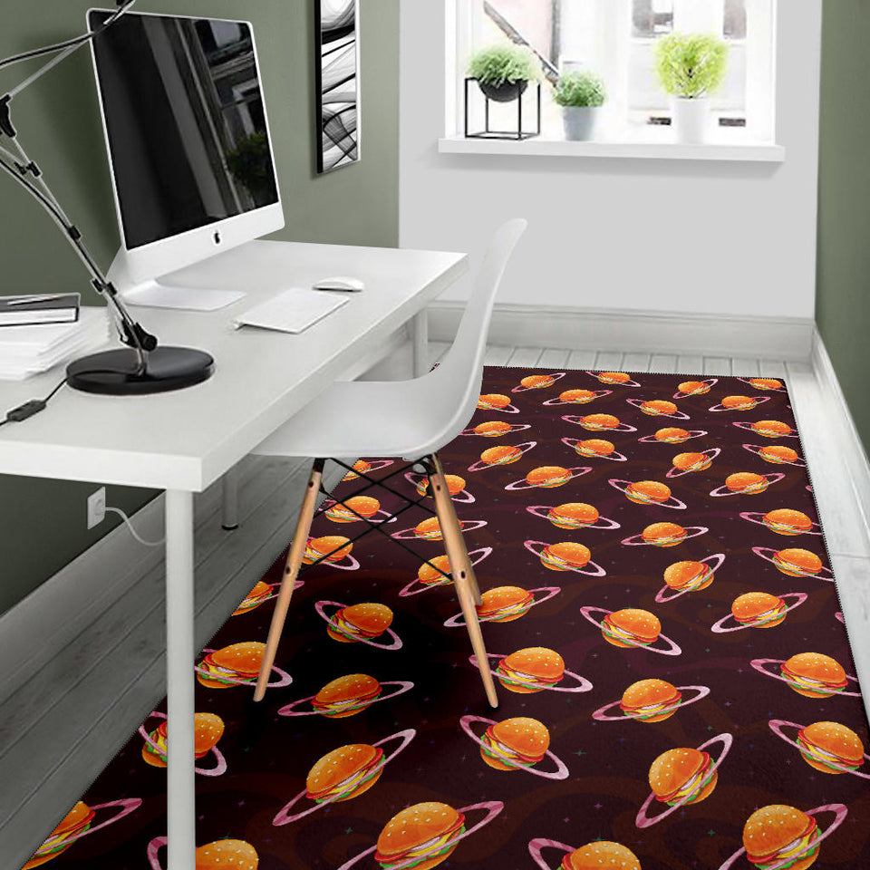 Hamburger Pattern Print Design 05 Area Rug