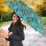 Surfboard Pattern Print Design 05 Umbrella