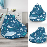 Cute Shark Pattern Bean Bag Cover