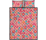 Colorful candy pattern Quilt Bed Set