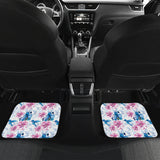 Hummingbird Pattern Print Design 02 Front and Back Car Mats