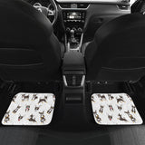 Chihuahua Dog Pattern Front And Back Car Mats