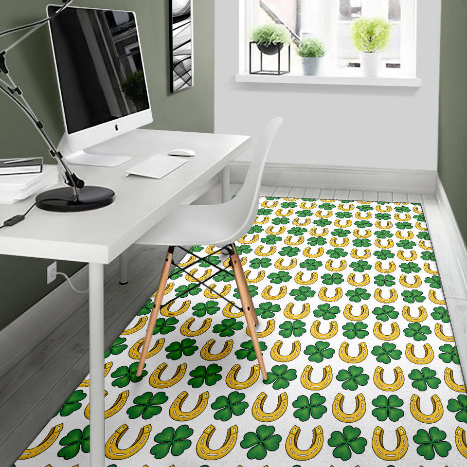 Horseshoes Pattern Print Design 04 Area Rug