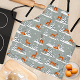 Beautiful Deers Winter Christmas Adjustable Apron