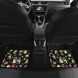 Raccoon Watermelon Pattern Front And Back Car Mats