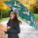 Koi Fish Carp Fish Lotus Pattern Umbrella