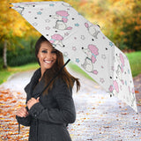 Cute Poodle Dog Star Pattern Umbrella