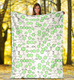 Chemistry Periodic Table Pattern Print Design 03 Premium Blanket
