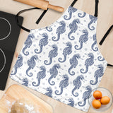 Seahorse Pattern Background Adjustable Apron