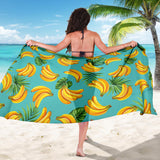 Banana Palm Leaves Pattern Background Sarong