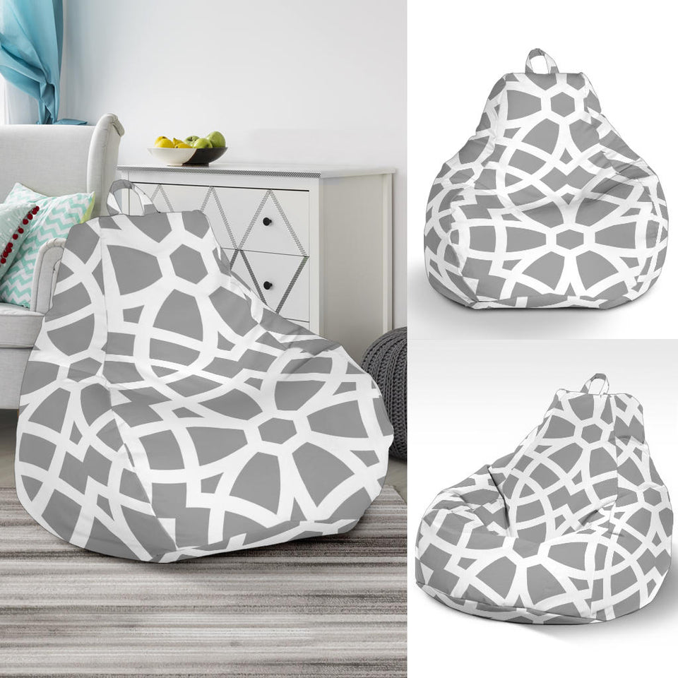 Arabic Gray Pattern Bean Bag Cover