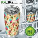Colorful Ice Cream Pattern Tumbler