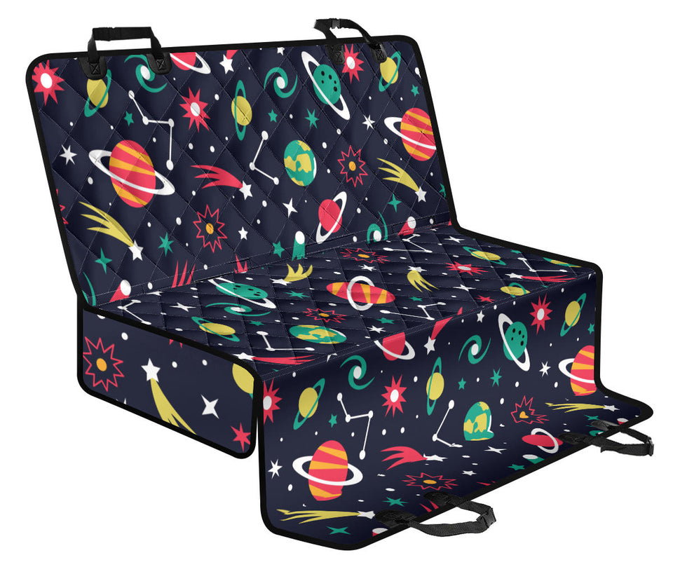 Colorful Space Pattern Planet Star Dog Car Seat Covers