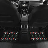 Deer Christmas New Year Pattern Argyle Front And Back Car Mats