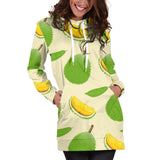 Durian Pattern Women'S Hoodie Dress