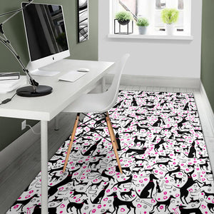 Greyhound Pattern Print Design 02 Area Rug
