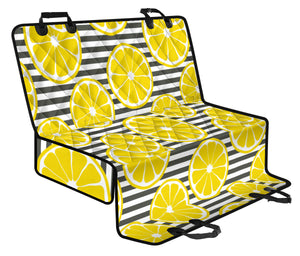 Slice Of Lemon Design Pattern Dog Car Seat Covers