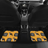 Boston Terrier Design Pattern Front And Back Car Mats