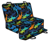 Colorful Shark Dog Car Seat Covers