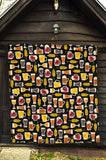 Beer Type Pattern Premium Quilt