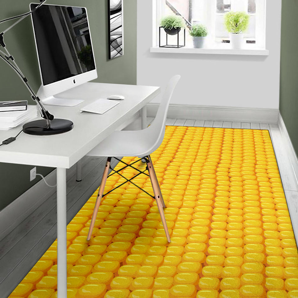 Corn Pattern Print Design 04 Area Rug