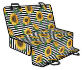 Sunflowers Ribbon Background Dog Car Seat Covers