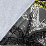 Hand Drawn Dragonfly Pattern Premium Blanket