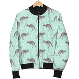 Kangaroo Pattern Background Women'S Bomber Jacket