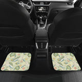 Hand Drawn Sea Turtle Fish Pattern Front And Back Car Mats
