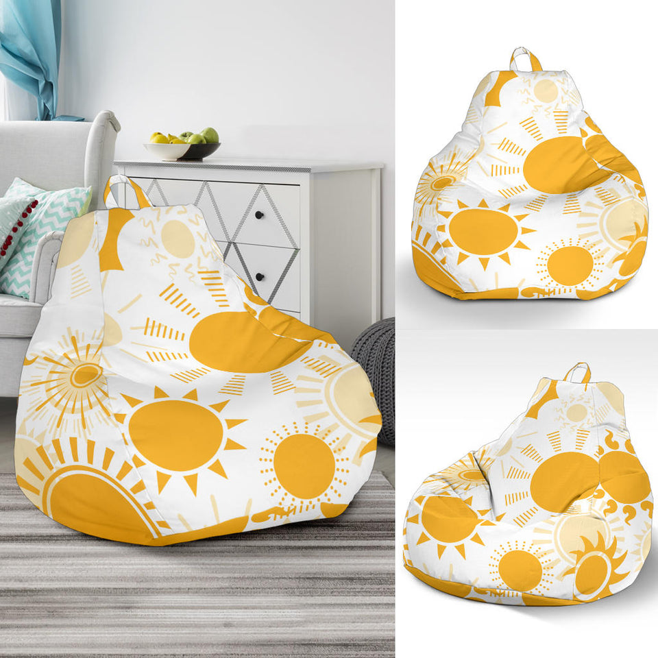 Sun Design Pattern Bean Bag Cover