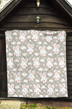 Rabbit Cloud Pattern Premium Quilt