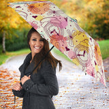 Clock Butterfly Pattern Umbrella