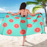 Grapefruit Green Background Sarong